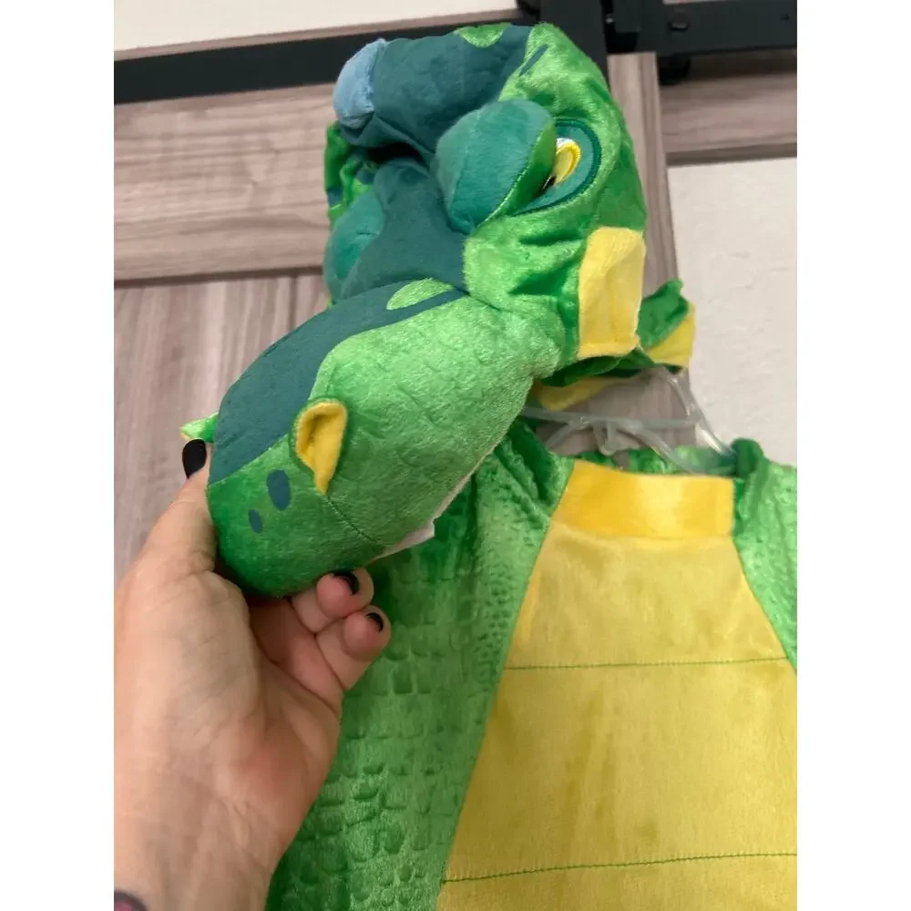 NEW Spooktacular Creations Green T-Rex small child 5-7 costume